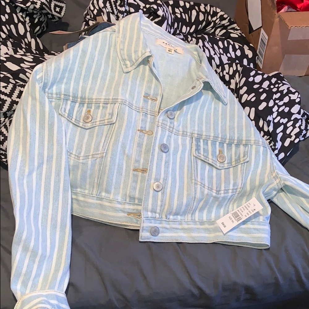 Brand new jean crop top jacket